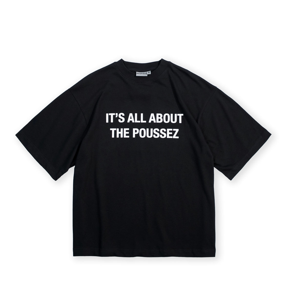 ハグオーワー　PAWSOME Tシャツ　BLACK poussez_tee_black_product_fron