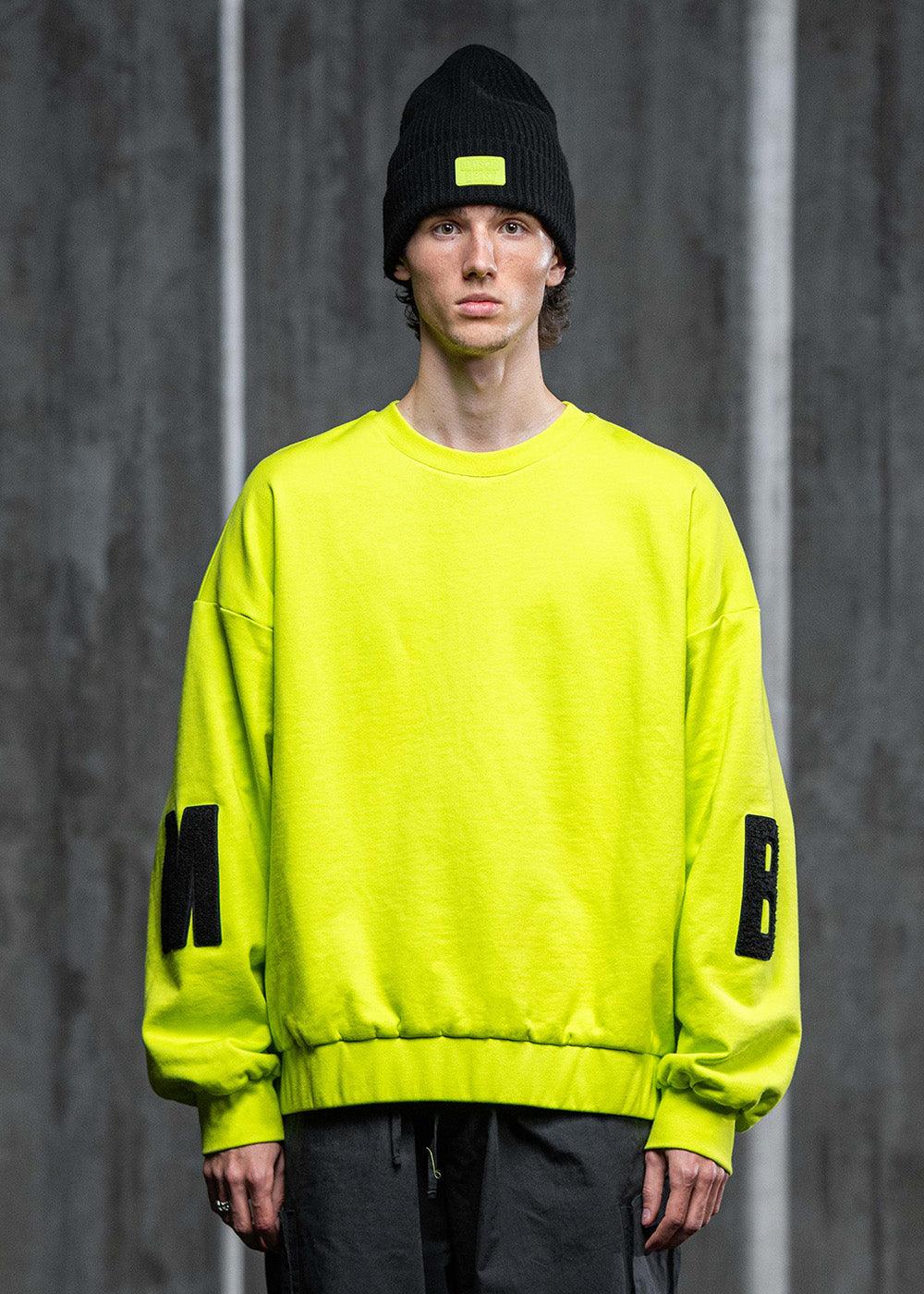 ICONIC MB CREWNECK - LIME PUNCH