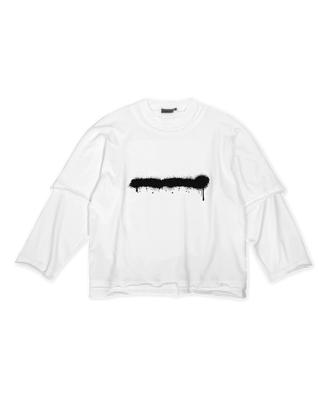 トップス bio wear LAYERED L/S TEE White DOUBLE-LAYERED LS TEE - WHITE – Maison Beast