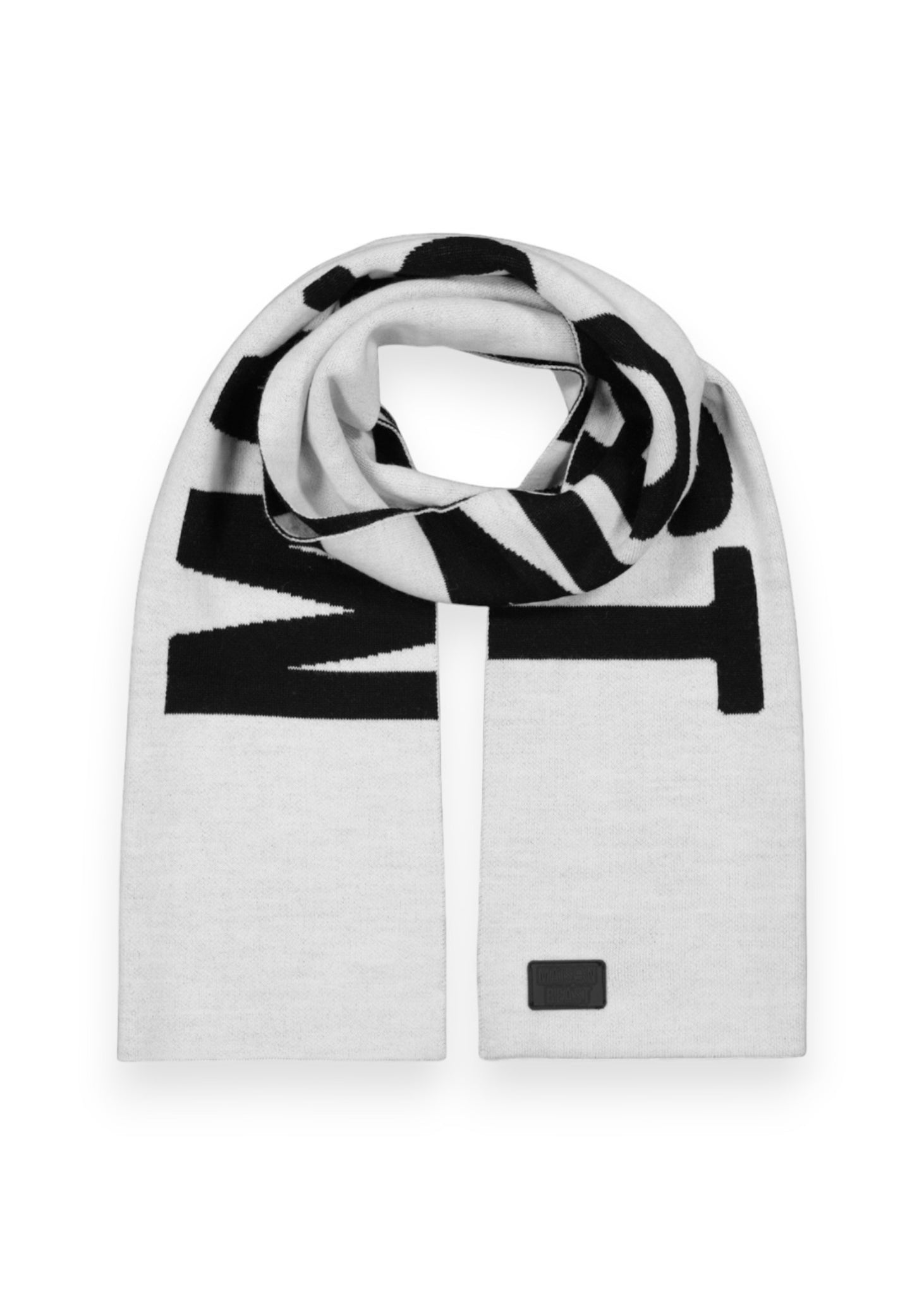 Off-White Bookish Knit Scarf Black/White